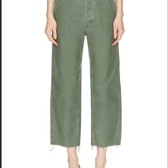 PATCH POCKET PRIVATE ANKLE FRAY-army 
MOTHER DENIM - Picture 8 of 11